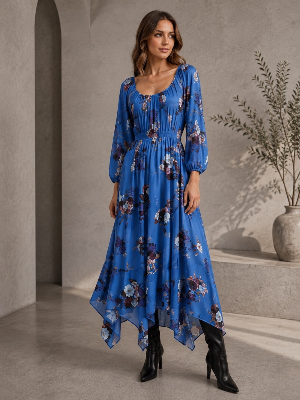Free People Morning Glory Floral Maxi Dress Medium B2325
